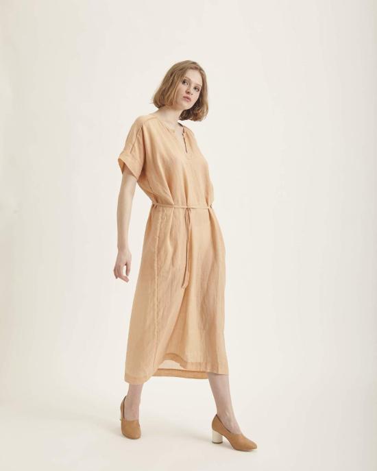  휴머노이드 롱 원피스 마법사 드레스 살구색 - HUMANOID