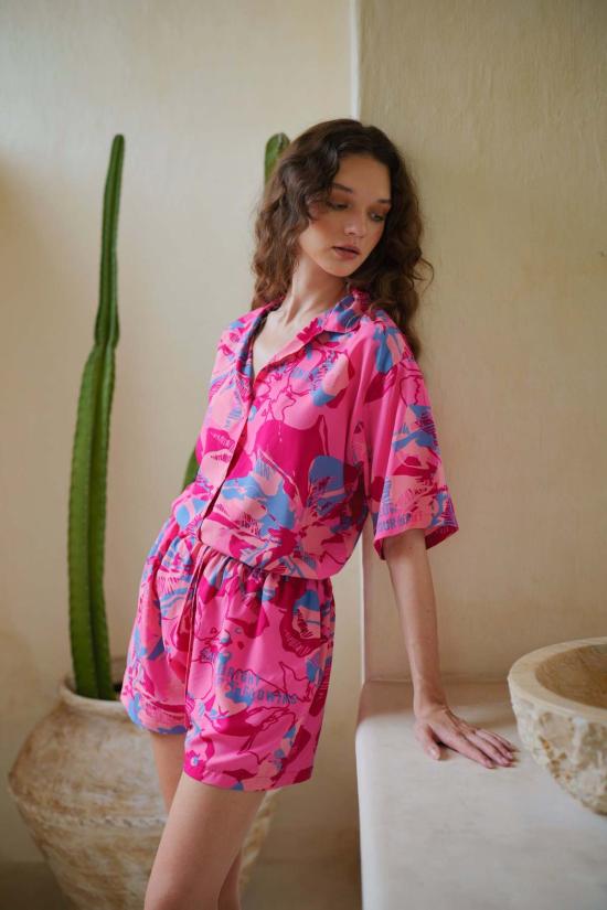  Pink Haley 블라우스 핑크 헤일리 플레이 라이브 샤인 앤 브라이트 트래블 매칭 세트 - PINK HALEY