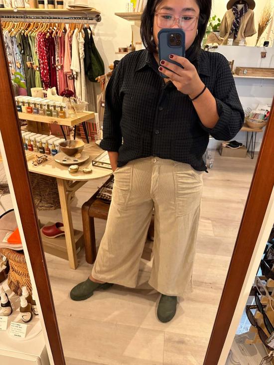  Conrado 스트레이트 팬츠 콘라도 린지 코듀로이 팬츠 크림 - OTHER BRANDS