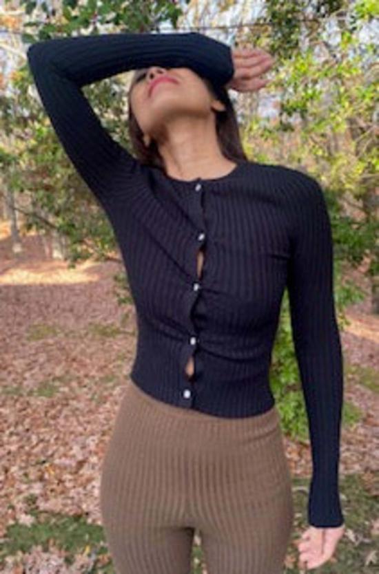  giu giu 가디건 지우기우 논나 펄 카디건 오닉스 - OTHER BRANDS