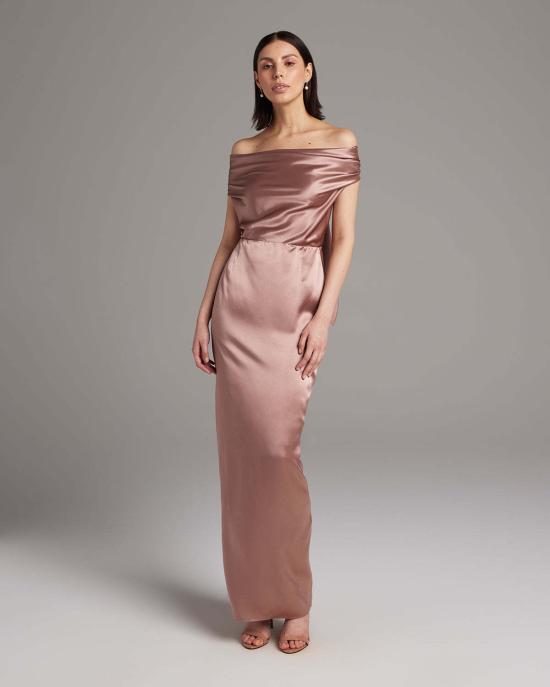  보즈 롱 원피스 Voz 컨버터블 홀터 드레스 에메랄드/가지색/실버 밍크 - VOZ