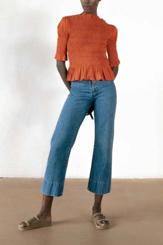  마리아 스탠리 블라우스 펀 리버서블 탑 얌 - MARIA STANLEY