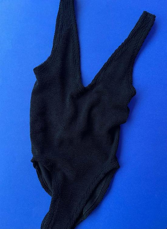  훈자 지 원피스 수영복 훈자 G 새디 플런지 원피스 블랙