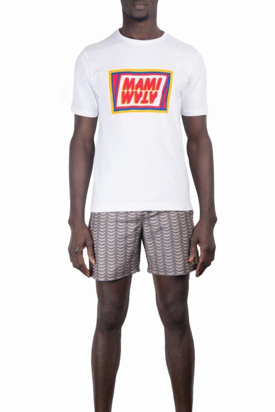  Mami Wata 반팔 티셔츠 마미 와타 카페 티셔츠 화이트 - OTHER BRANDS