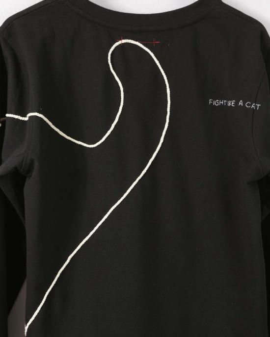  Cats with a Heart 스웨터 Cats With A Heart Madre 스웨트셔츠 블랙 - OTHER BRANDS