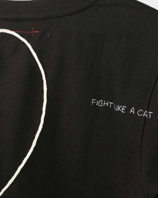  Cats with a Heart 스웨터 Cats With A Heart Madre 스웨트셔츠 블랙 - OTHER BRANDS