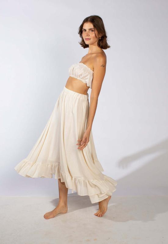  Loup Charmant 롱 스커트 루프 샤르망 사이프러스  내추럴 - LOUP CHARMANT