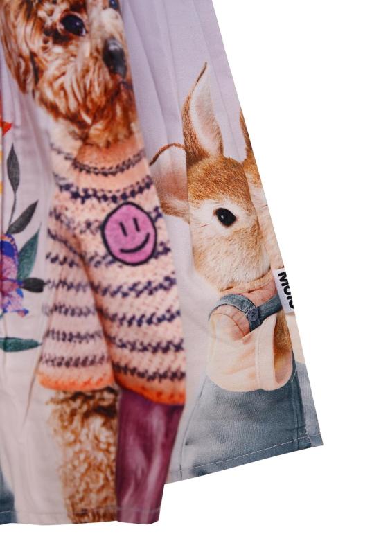  [키즈] 몰로 스커트 라일락 , 애니멀 프린트 라일락 - MOLO