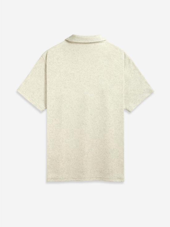  오엔에스 폴로 티셔츠 O.N.S 콜비 타월 폴로 오프 화이트 헤더 - O.N.S