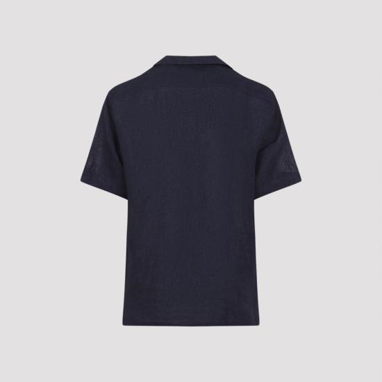  브리오니 반팔 티셔츠 쿠반 셔츠 네이비 - BRIONI