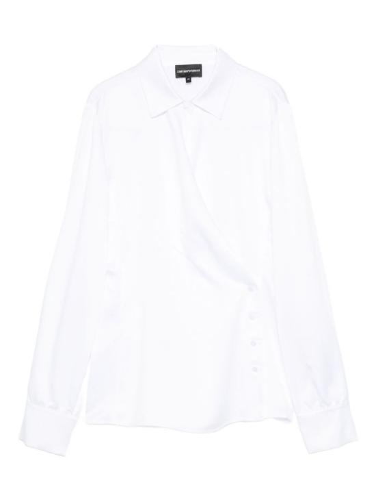  엠포리오 아르마니 긴팔 티셔츠 랩 긴팔 티셔츠 화이트