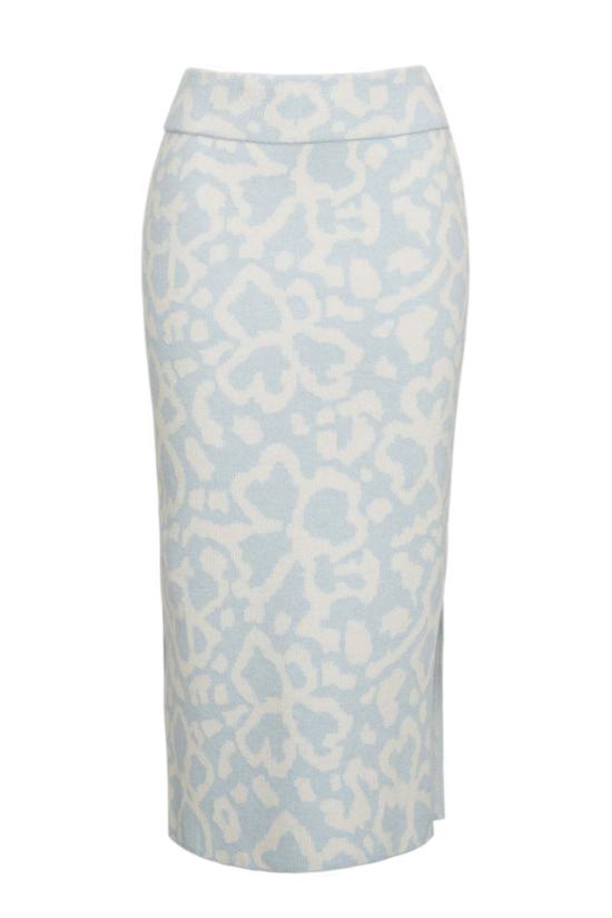  일레븐 식스 미디 스커트 엠마 튜브 스커트 추상적인 꽃무늬 - ELEVEN SIX
