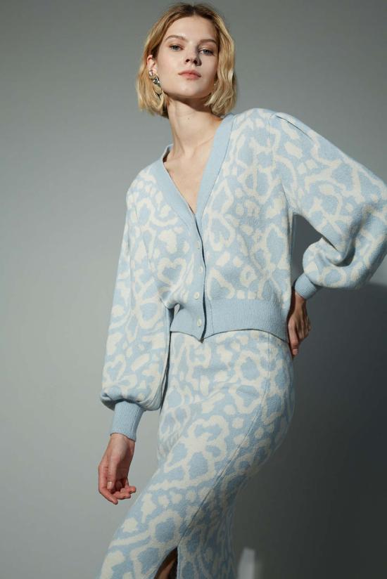  일레븐 식스 미디 스커트 엠마 튜브 스커트 추상적인 꽃무늬 - ELEVEN SIX