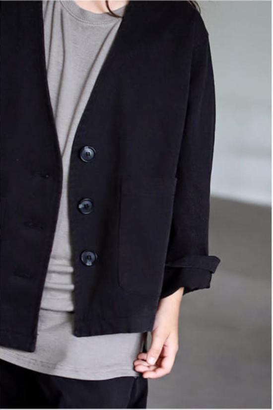  [키즈] bien a bien 자켓 키즈 비엔 아 비엔 피키 재킷 블랙 - OTHER BRANDS