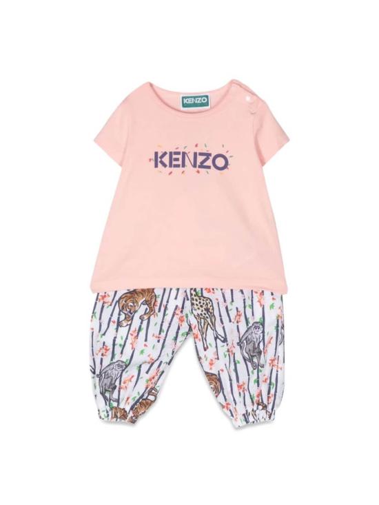  [키즈] 겐조 팬츠 켄조 맥 티셔츠와 멋진 바지 세트 (핑크색)