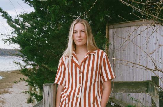  Alice Pearl 셔츠 앨리스 펄 위켄드  오렌지 스트라이프 - ALICE PEARL