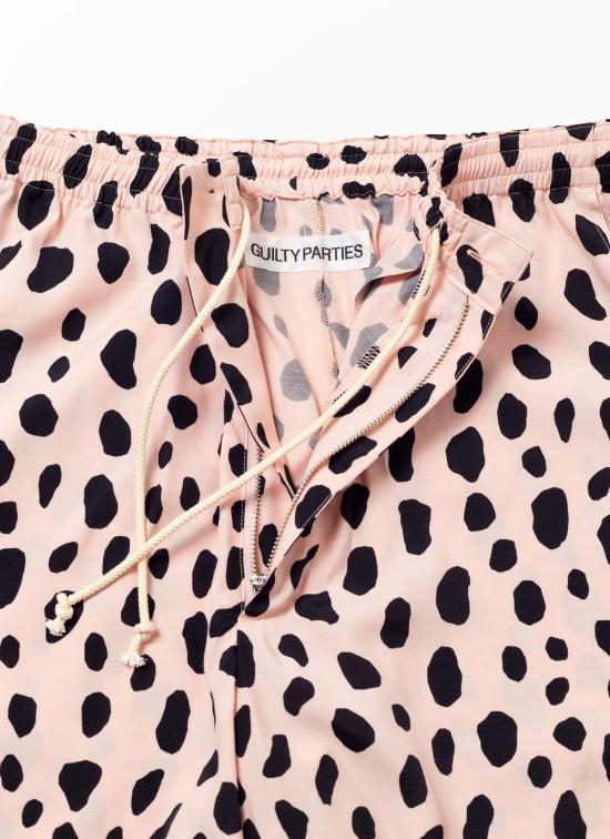  와코마리아 숏팬츠 와코 마리아/길티 파티스 레오파드 하와이안 쇼츠 핑크/블랙 - WACKO MARIA
