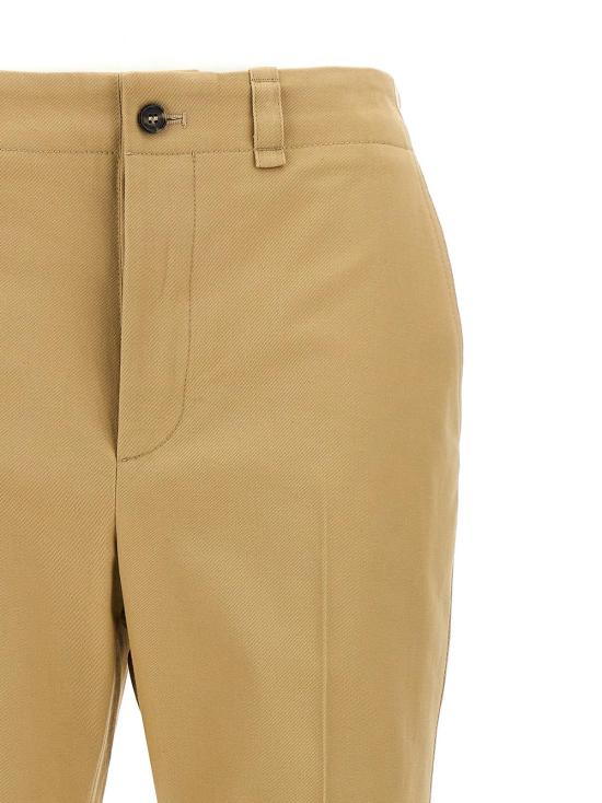  생로랑 스트레이트 팬츠 드릴  베이지 - SAINT LAURENT