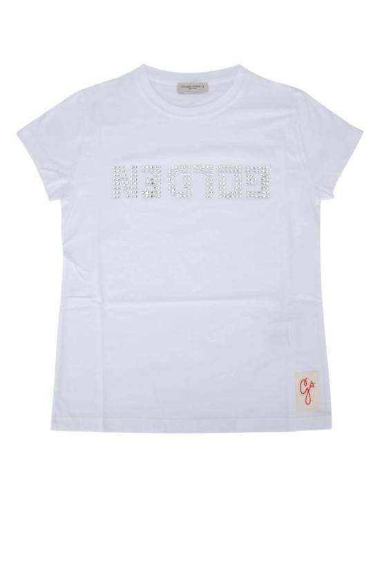  [키즈] 골든구스 트레이닝 상의 골든 구스 티셔츠 옵틱화이트