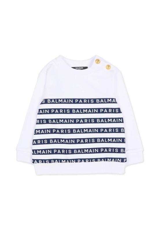  [키즈] 발망 풀오버 스웨트셔츠 화이트