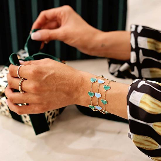  보우드 레인 팔찌 에벌리 브레이슬릿 터쿼이즈 - BOWOOD LANE