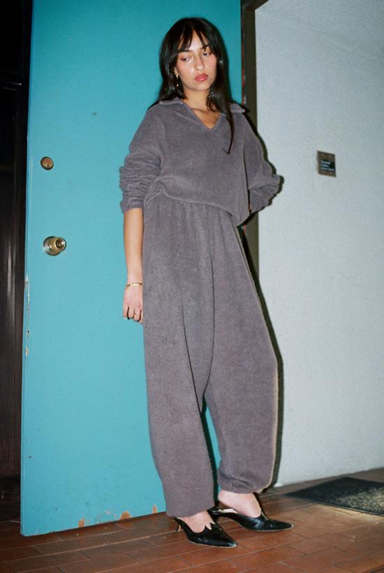  질 로드리게즈 긴팔 티셔츠 길 로드리게즈 셰르파 긴팔 상의 딥 토프 - GIL RODRIGUEZ