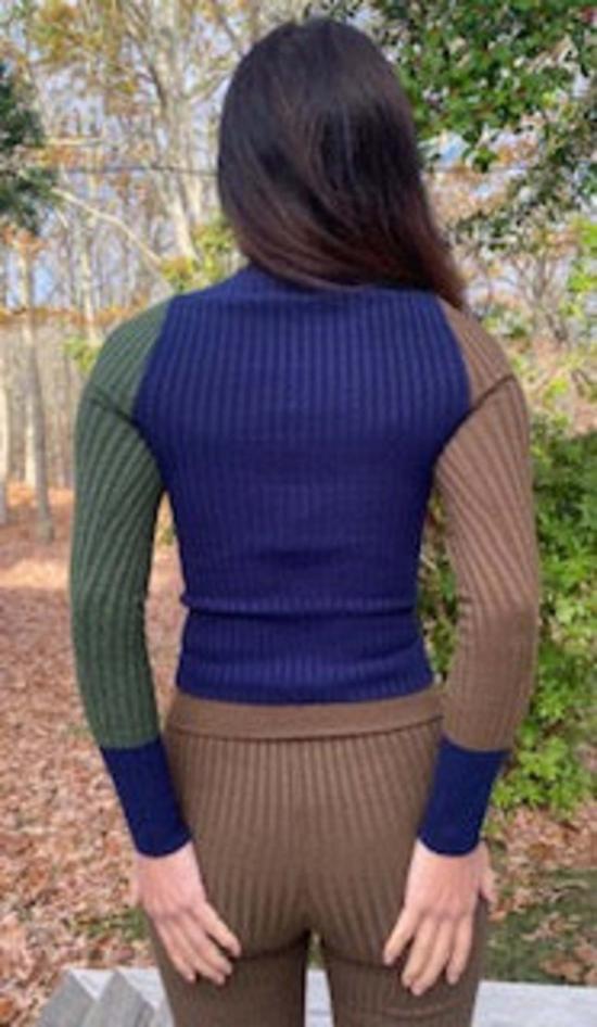  giu giu 가디건 지우 지우 논나 펄  루츠 컬러블록 - OTHER BRANDS