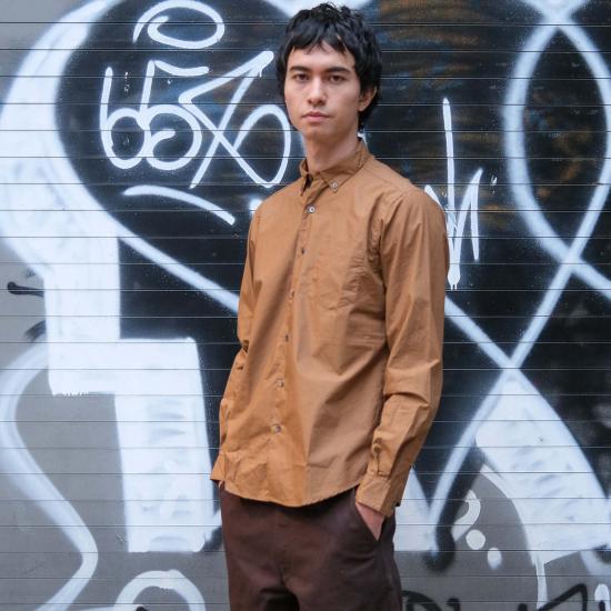  Steven Alan 긴팔 셔츠 스티븐 앨런 싱글 니들  사파리 탄 - OTHER BRANDS