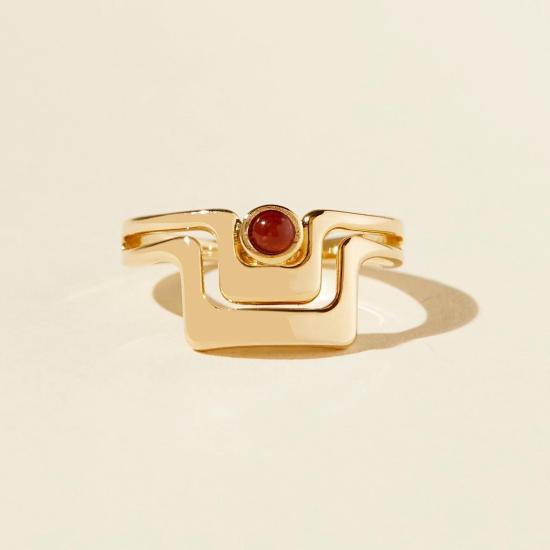  린지 루이스 반지 그랜드 링 골드/레드 - LINDSAY LEWIS