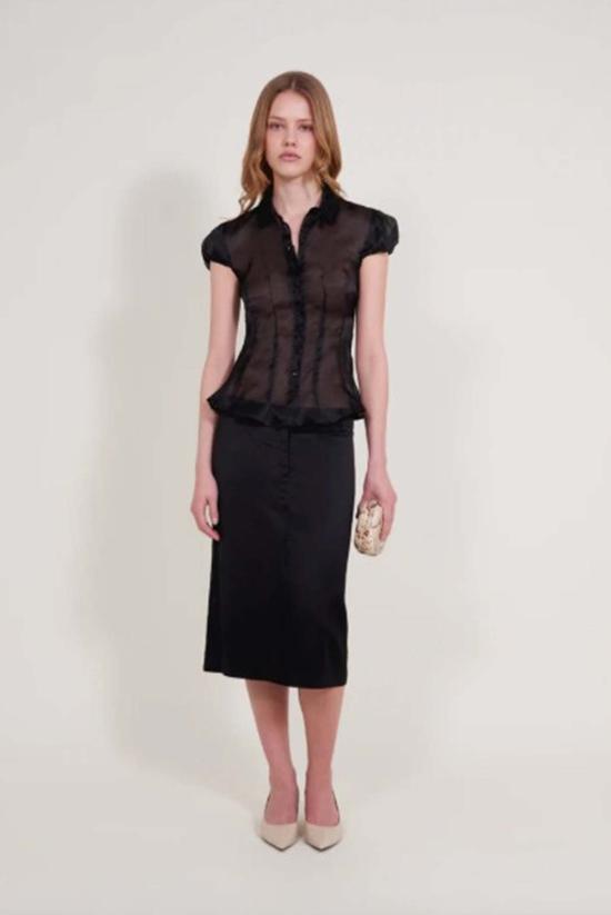  알피 미디 스커트 에린 스커트 블랙 - ALFIE