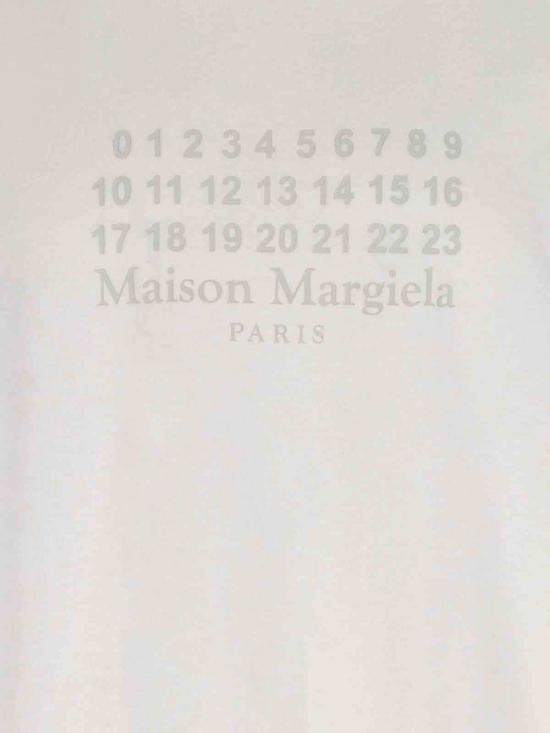  마르지엘라 반팔 티셔츠 메종  숫자 티셔츠 오프화이트 - MAISON MARGIELA