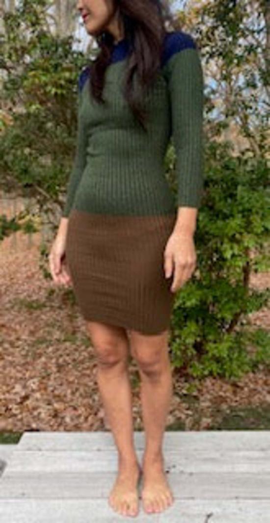  giu giu 숏 원피스 지우 지우 논나 주얼 드레스 루츠 컬러블록 - OTHER BRANDS