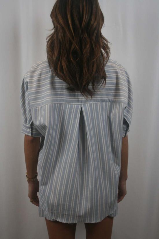  사블린 셔츠 지젤 릴렉스드 반팔 버튼 셔츠 - SABLYN