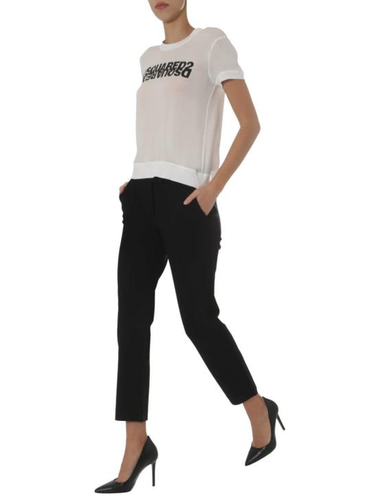  디스퀘어드2 반팔 티셔츠 Dsquared2 라운드넥 티셔츠 화이트 - DSQUARED2