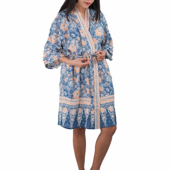  Kasih Coop 라운지 웨어 손 염색 바틱 가운/기모노 가운 - OTHER BRANDS