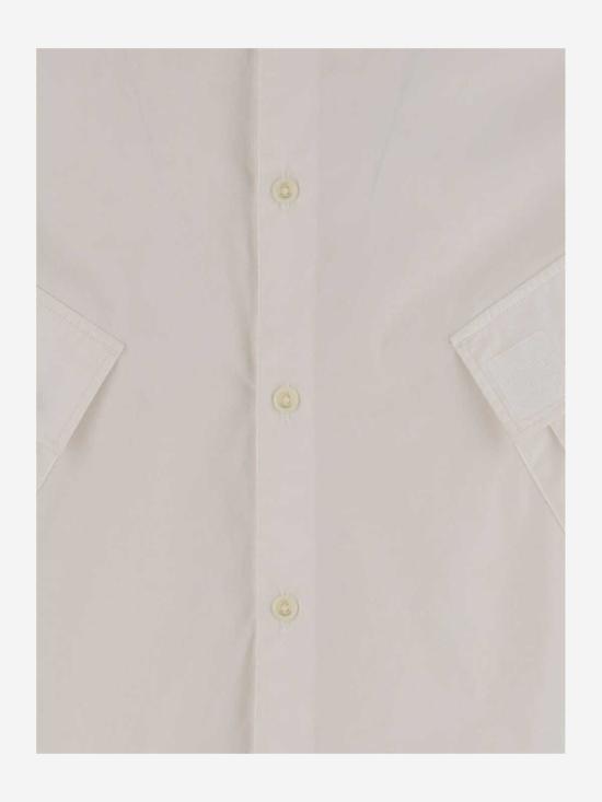  씨피 컴퍼니 긴팔 셔츠 C.P. 회사 면 셔츠 (흰색) - C.P. COMPANY