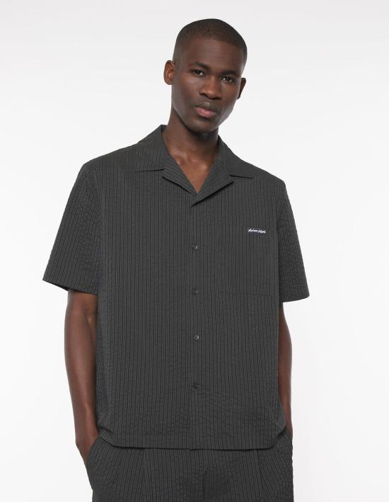  메종키츠네 반팔 셔츠 메종 키츠네 리조트  레인저 그린 - MAISON KITSUNE