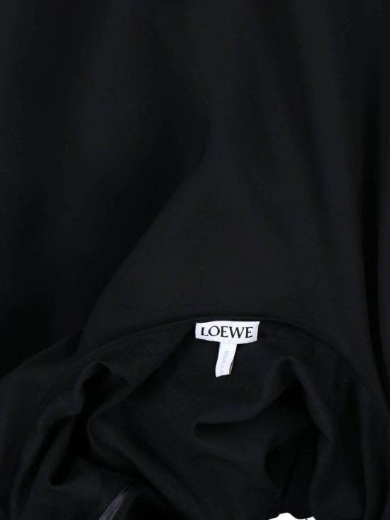  로에베 미디 원피스 플라멩코 미디 드레스 블랙 - LOEWE