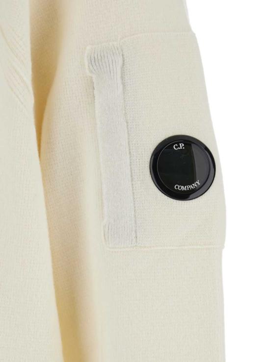  씨피 컴퍼니 스웨터 C.P. 컴퍼니 크루넥 니트  화이트 - C.P. COMPANY