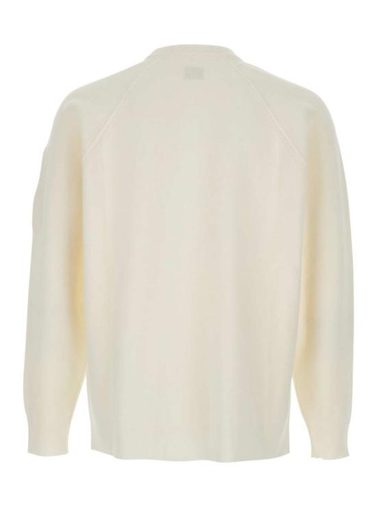  씨피 컴퍼니 스웨터 C.P. 컴퍼니 크루넥 니트  화이트 - C.P. COMPANY