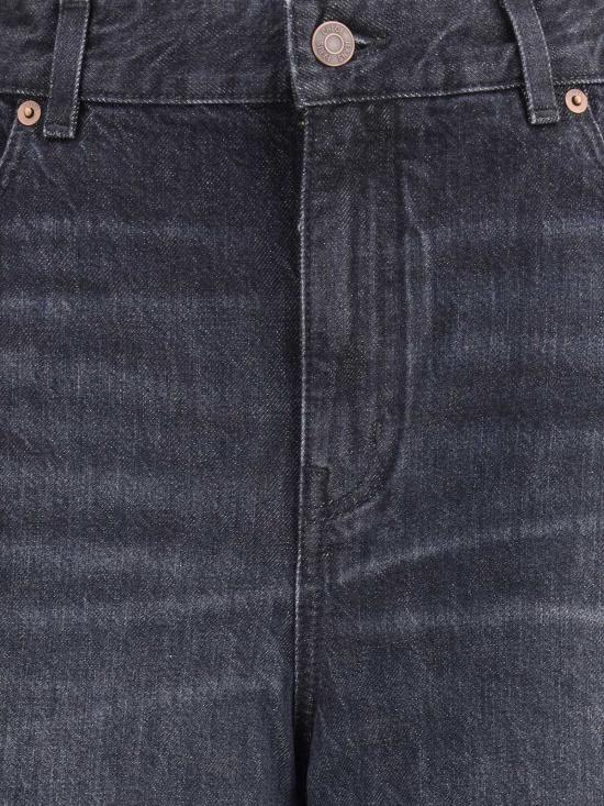  끌로에 데님 팬츠 와이드 레그 진 블랙 - CHLOE