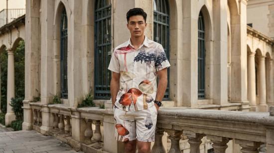  NIKA TANG 반팔 셔츠 니카 탕 버섯 숲