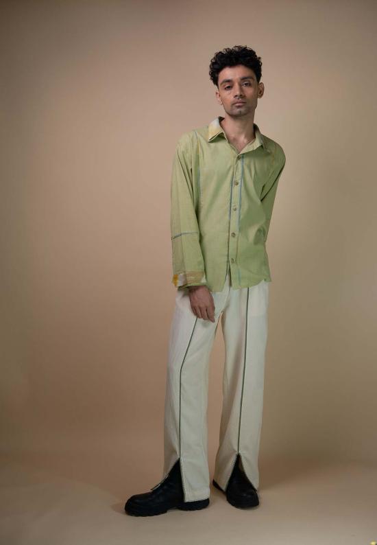  IKKIVI 스트레이트 팬츠 이키비 메도우즈 유니섹스 앞트임  오프화이트 - OTHER BRANDS