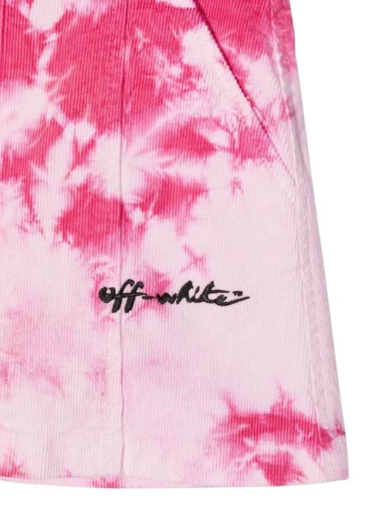  [키즈] 오프화이트 스커트 아동용  벨벳 타이 다이  (핑크) - OFF WHITE