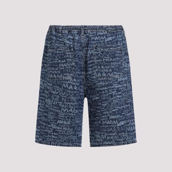  마르니 스트레이트 팬츠 블루 카이아나이트 팬츠 - MARNI