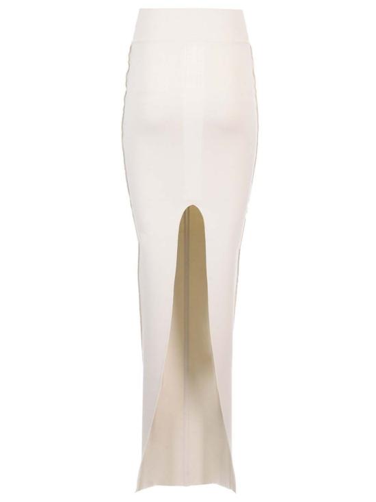  릭 오웬스 롱 스커트 니트 슬림핏  아이보리 - RICK OWENS