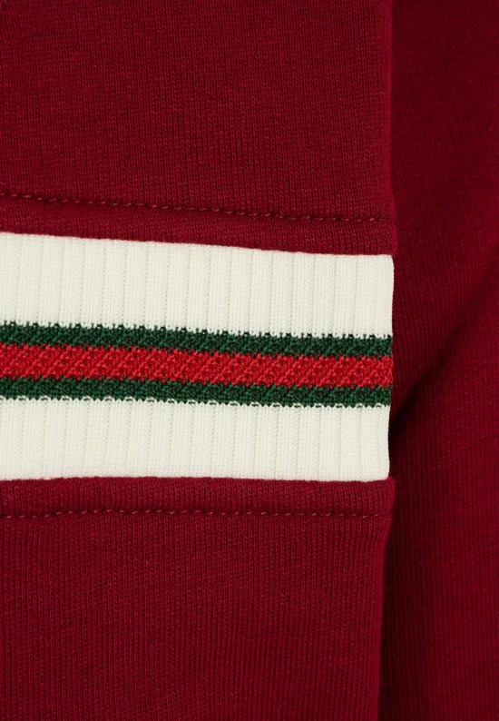  [키즈] 구찌 풀오버 아동용 웹 디테일 스웨트셔츠 (레드) - GUCCI