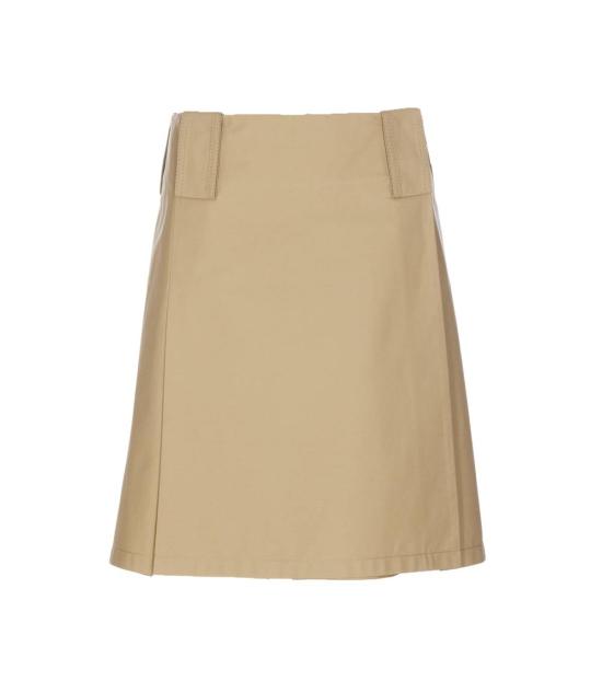  버버리 미디 스커트 헌터  베이지