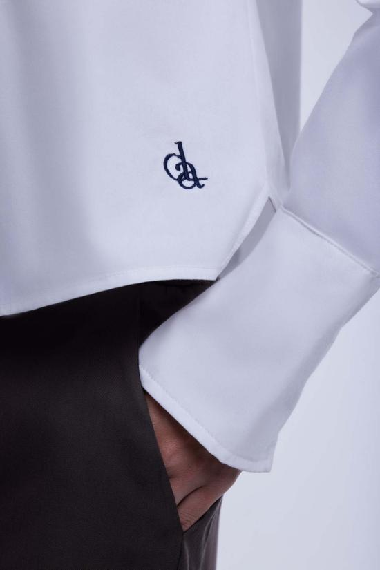  DĀL THE LABEL 셔츠 DĀl The Label 크롭 코튼 버튼다운 셔츠 - DAL THE LABEL