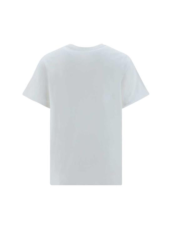  알렉산더 맥퀸 반팔 티셔츠 로고 프린트 크루넥 티셔츠 화이트/블랙 - ALEXANDER MCQUEEN